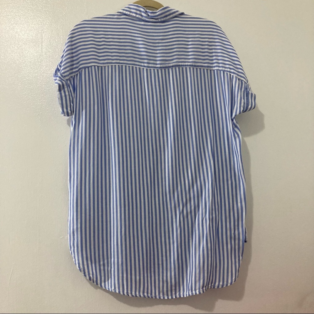Beach lunch lounge | short sleeve Blue and white M - Picture 2 of 6
